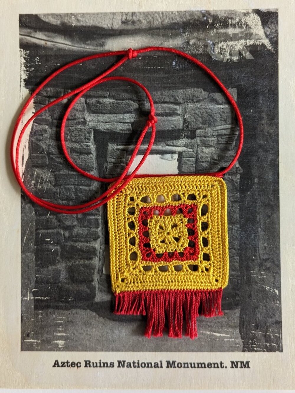 AZTEC RUINS – Handmade Crochet Necklace | New Mexico Inspired